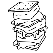 Smores Coloring Page