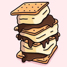 Smores Coloring Page