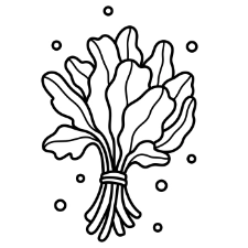 Spinach Coloring Page