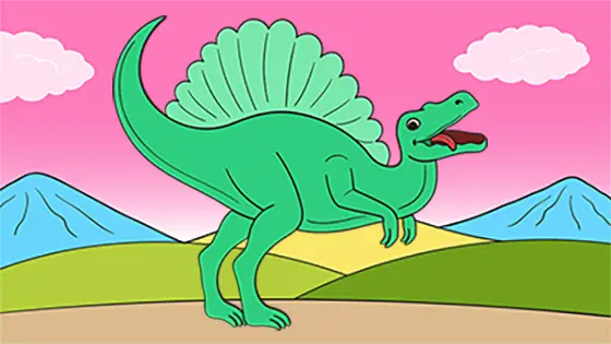 Spinosaurus Coloring Pages Free PDF Download Color