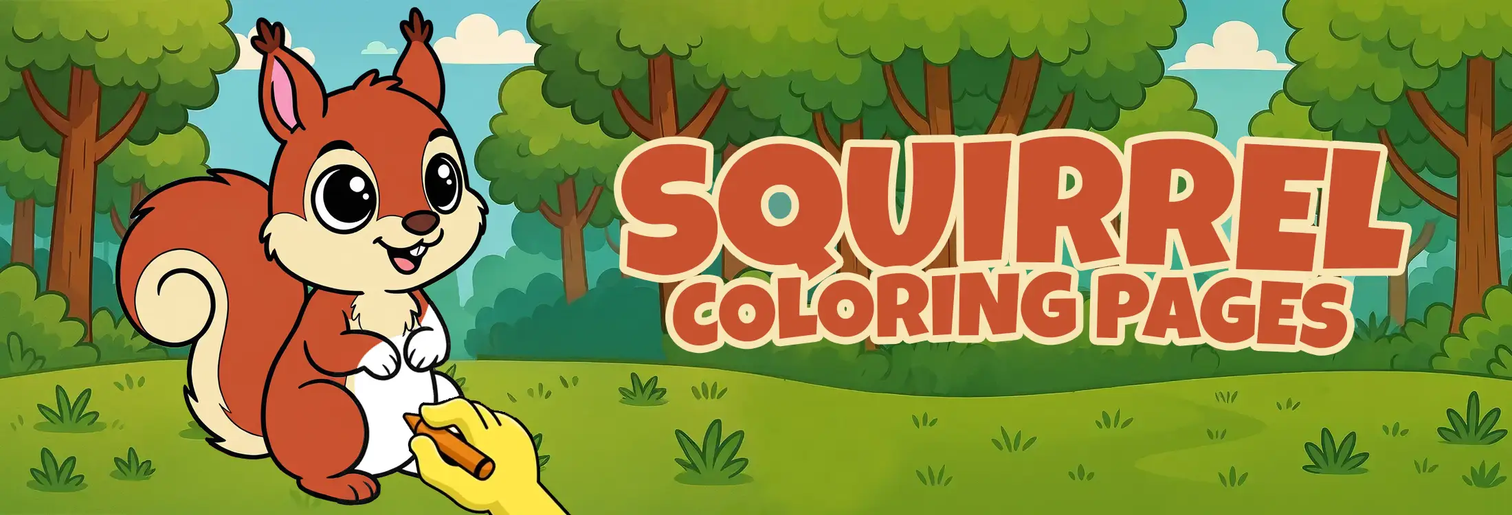 Squirrel Coloring Pages