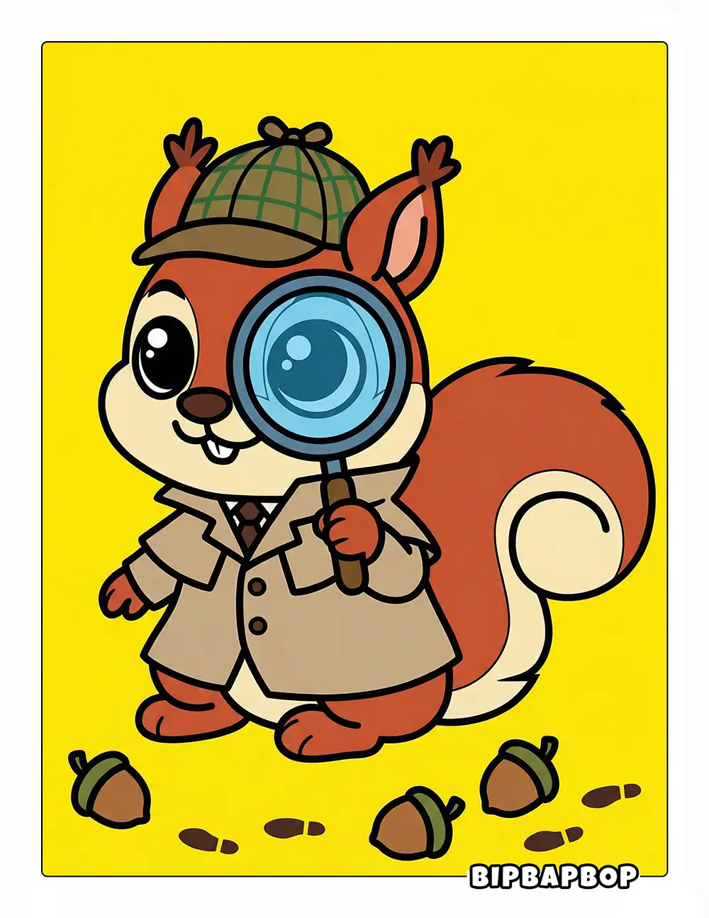 Squirrel Detective Printable