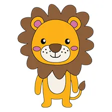 Standing Lion Printable