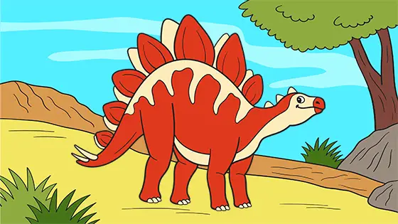 Stegosaurus Coloring Page Free PDF Download Color