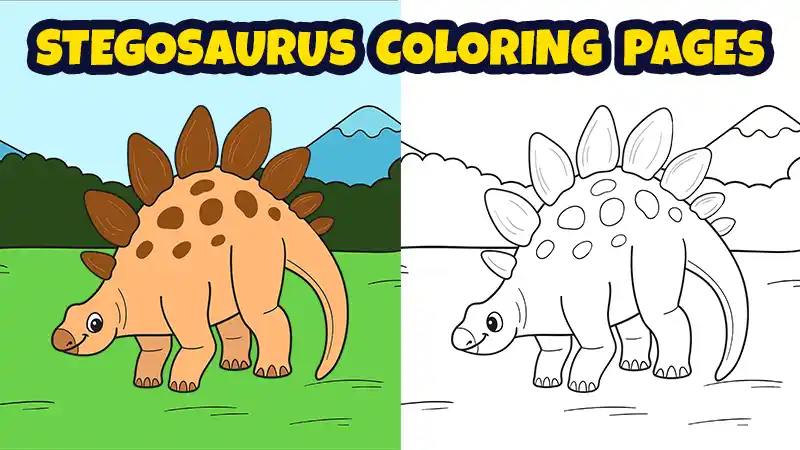 stegosaurus coloring sheets