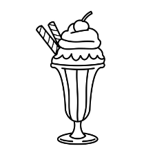 Sundae Coloring Page