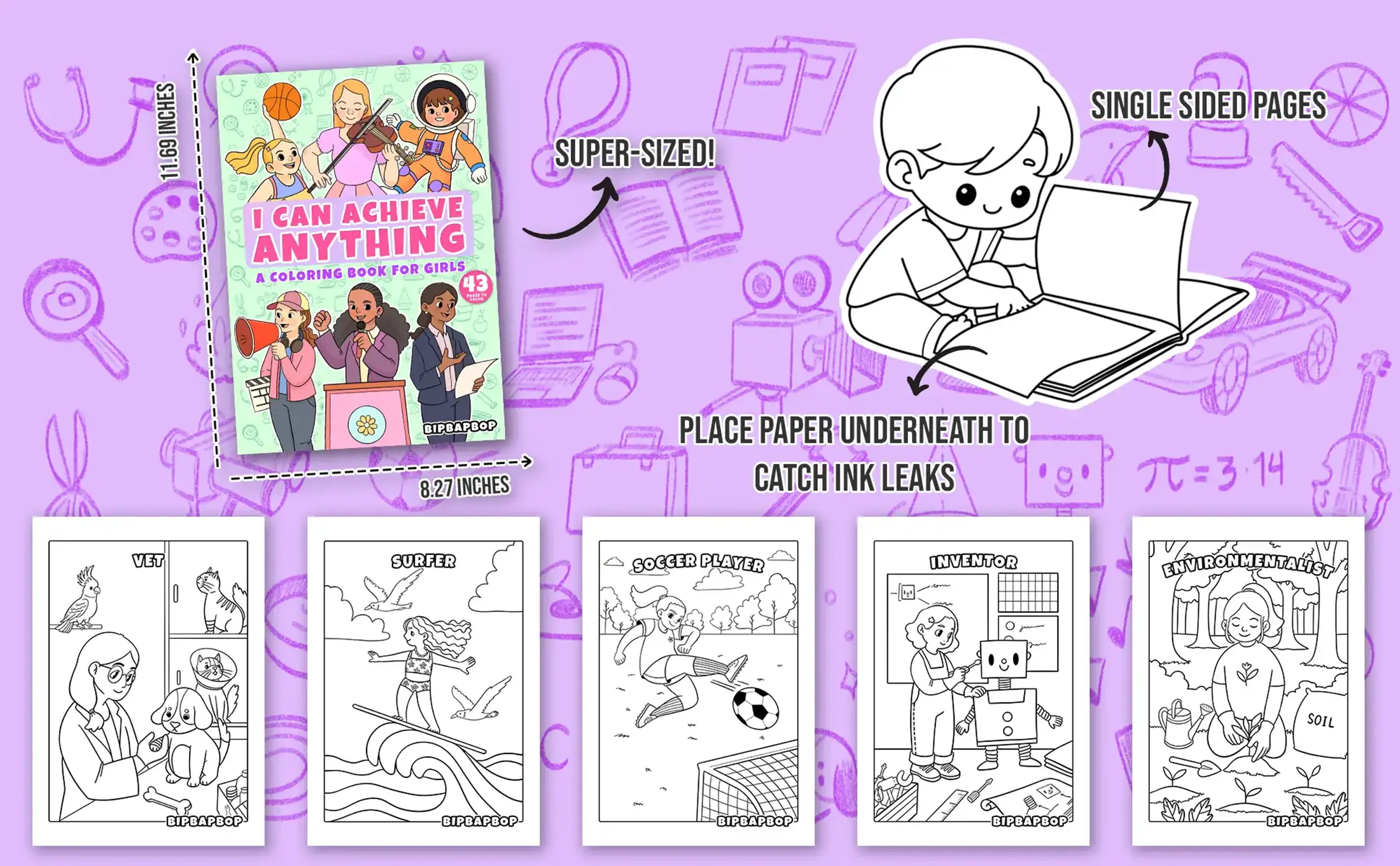super sized girl coloring pages