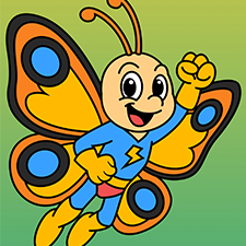Superhero Butterfly Printable