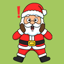 Surprised Santa Printable