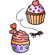 Sweet Cupcakes Coloring Page