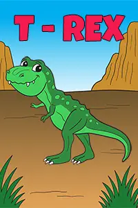 T-Rex Coloring Page Color