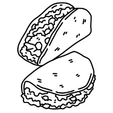 Tasty Tacos Coloring Page