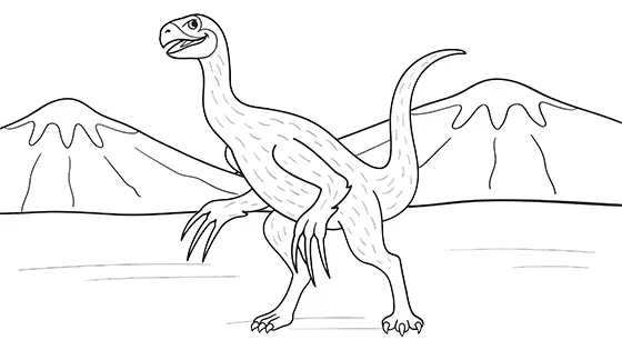 Therizinosaurus Coloring Pages Free PDF Download