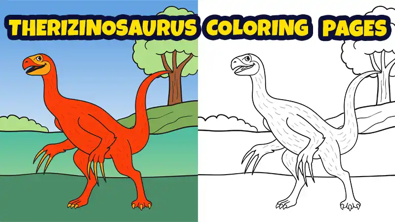 therizinosaurus coloring sheets