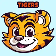 Tiger Coloring Page For Kids