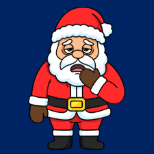 Tired Santa Printable