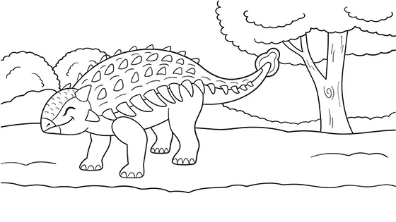 Top Ankylosaurus Dinosaur Coloring Sheets Free PDF Download
