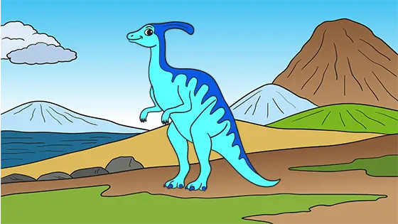 Top Parasaurolophus Coloring Sheets Free PDF Download