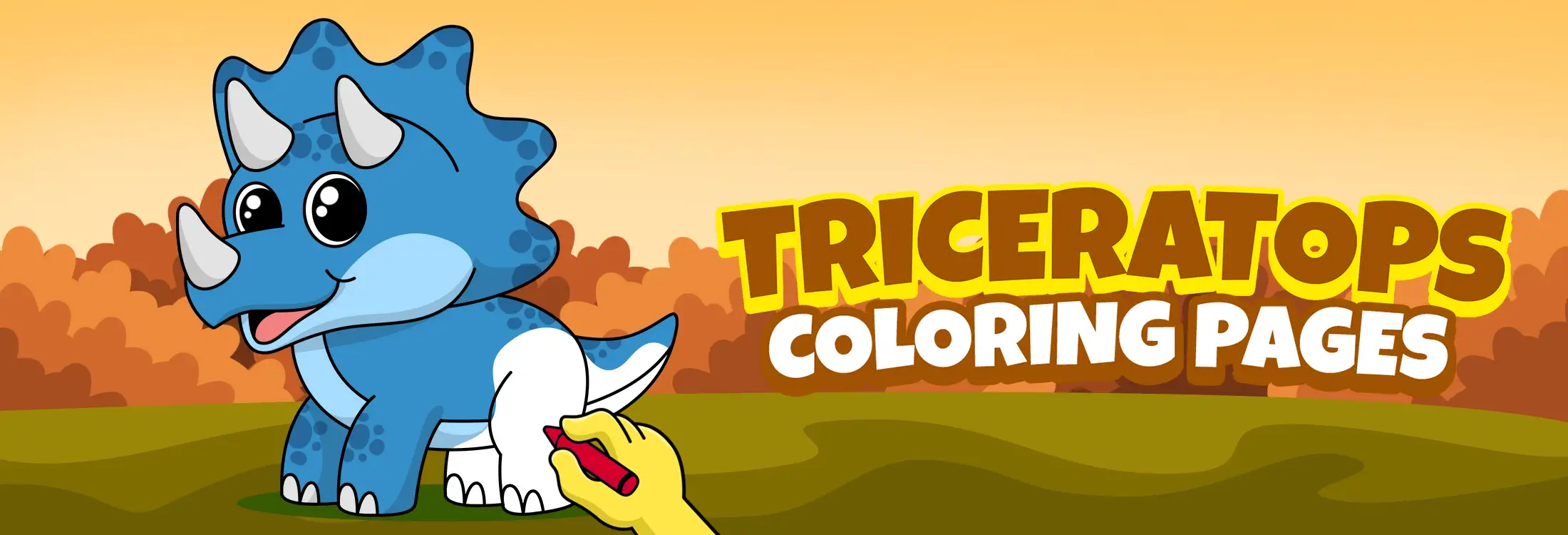 Triceratops Coloring Pages