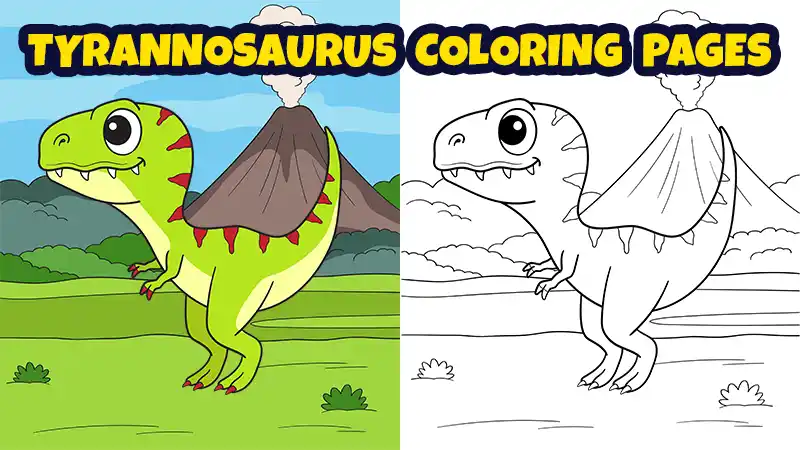 t-rex coloring sheets
