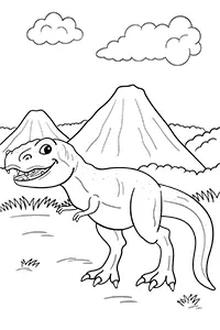 Tyrannosaurus Rex Coloring Page B&W