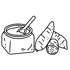 Ube Coloring Page