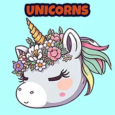 Cute Unicorn Colouring Pages