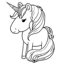 Unicorn Rainbow Coloring Pages