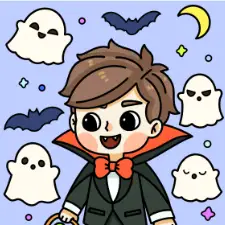 Vampire Boy Coloring Page Coloring Page