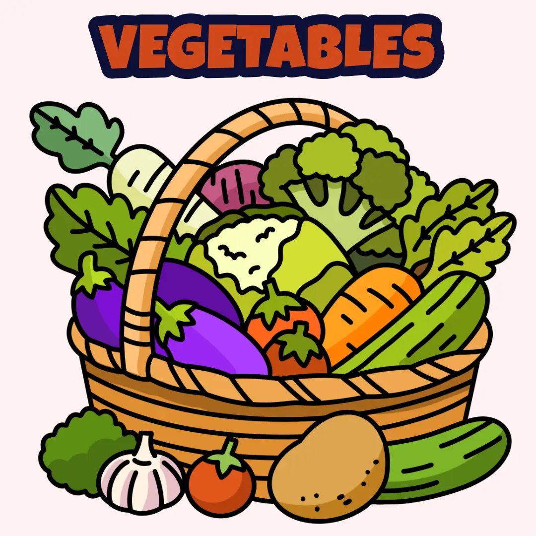 Vegetables Coloring Sheets