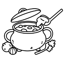 Vegetable Stew Coloring Page