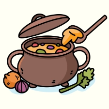 Vegetable Stew Coloring Page