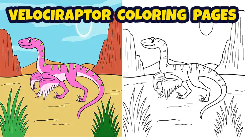velociraptor coloring sheets