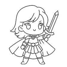 Ballerina Tying Her Pointe Shoes Coloring Page