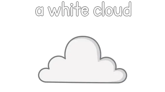 A White Cloud Printable