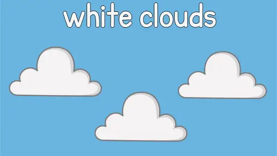 White Clouds Printable