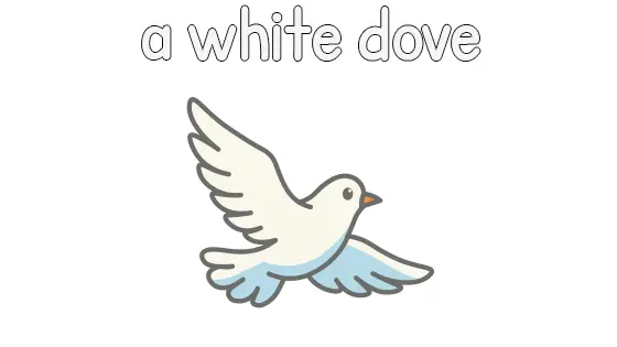 A White Dove Printable