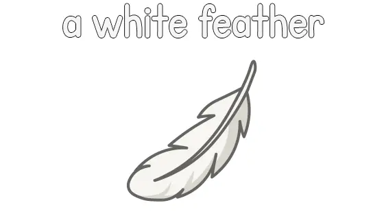 A White Feather Printable