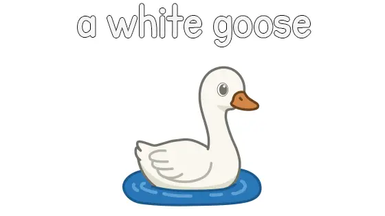 A White Goose Printable