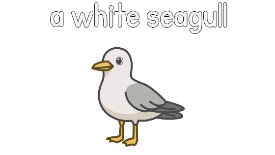 A White Seagull Printable