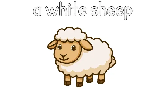 A White Sheep Printable