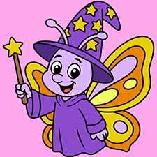 Wizard Butterfly Printable