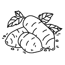 Yams Coloring Page