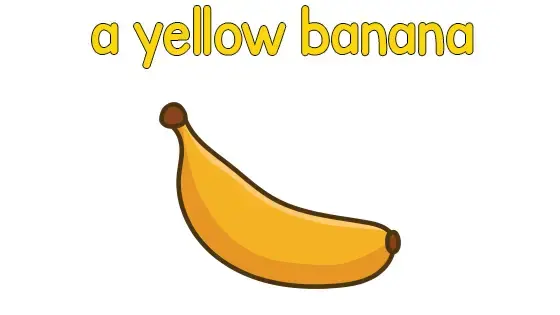 A Yellow Banana Coloring Page