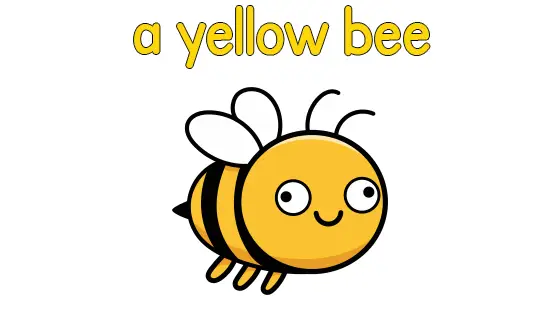 A Yellow Bee Coloring Page