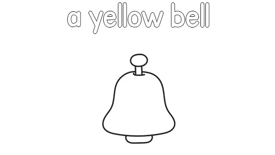A Yellow Bell Coloring Page