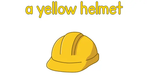 Yellow Helmet Coloring Page