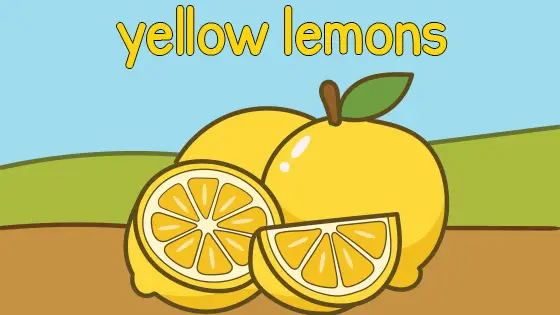 Yellow Lemons Coloring Page