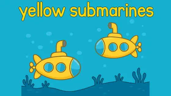 Yellow Submarine Coloring Page