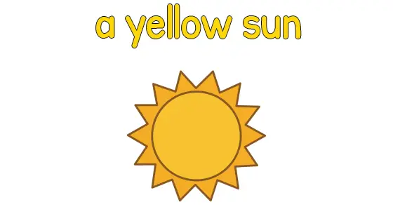 A Yellow Sun Coloring Page